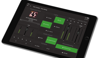 Bluetooth Panel, Internet Radio og Spotify installation i idrtshal 