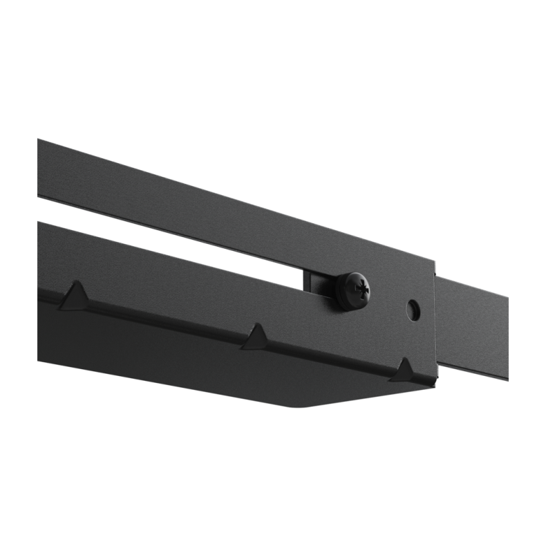 CAYMON ALR50-B Justerbart 19" l-rail set - 480 to 830 mm depth (Sort)