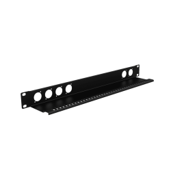 CAYMON BP106T 19" blndplade med kabelaflastning - 1HE - 6x D-size