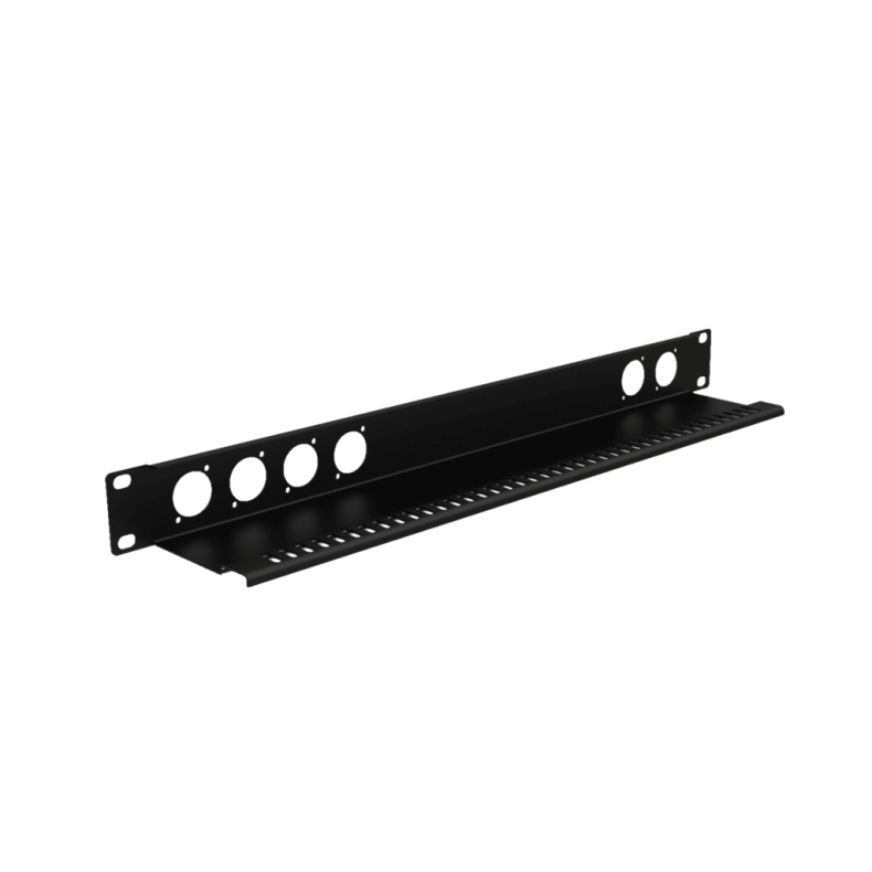 CAYMON BP106T 19" blndplade med kabelaflastning - 1HE - 6x D-size
