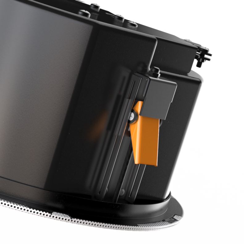 AUDAC CALI660-W Safelatch&#153; 2-way 6.5" ceiling speaker med Twist-Fix&#153; grill (Hvid)