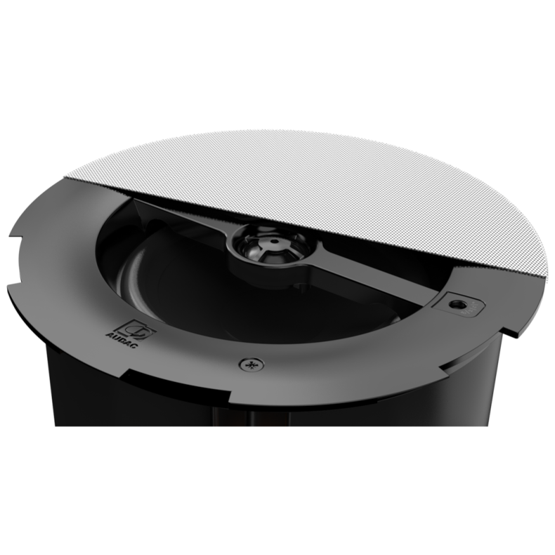 AUDAC CALI660-W Safelatch&#153; 2-way 6.5" ceiling speaker med Twist-Fix&#153; grill (Hvid)