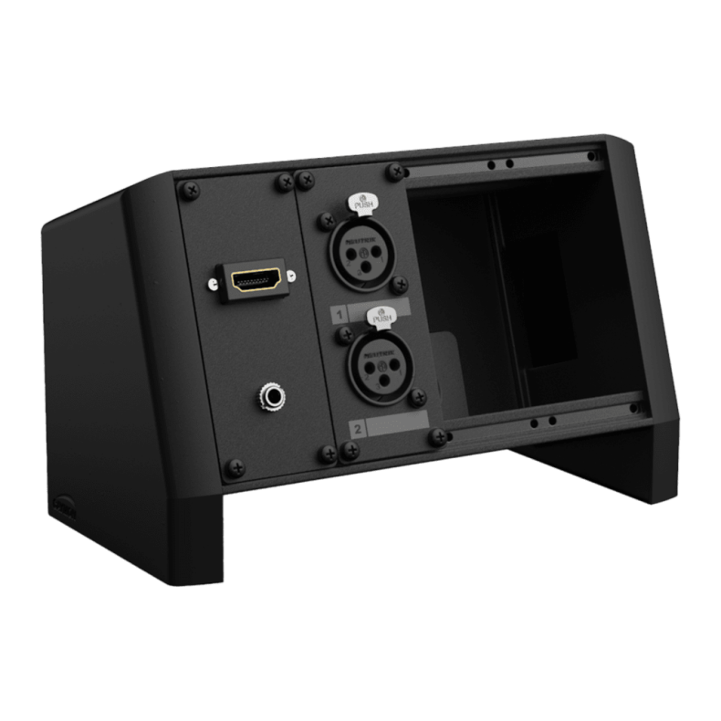 CAYMON CASY014G-B CASY On-Table Chassis - 4 space - with grommet (Sort)