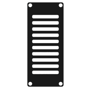 CAYMON CASY102-B CASY 1 modul ventileret blndplade (Sort)