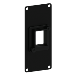 CAYMON CASY106-B Casy 1 space cover plate - 1x  Keystone adapter (Sort)