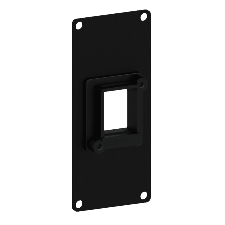 CAYMON CASY106-B Casy 1 space cover plate - 1x  Keystone adapter (Sort)