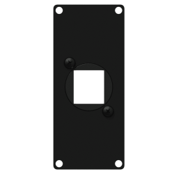 CAYMON CASY106-B Casy 1 space cover plate - 1x  Keystone adapter (Sort)