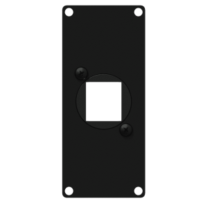 CAYMON CASY106-B Casy 1 space cover plate - 1x  Keystone adapter (Sort)