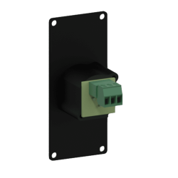 CAYMON CASY121-B CASY 1 space med XLR female to 3-pin terminal block (Sort)