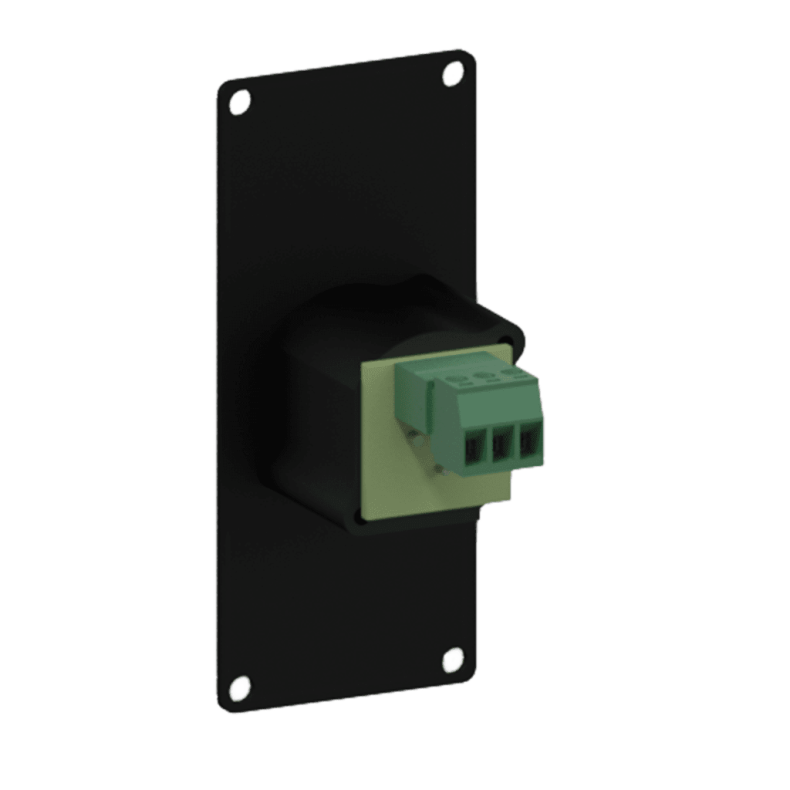 CAYMON CASY121-B CASY 1 space med XLR female to 3-pin terminal block (Sort)