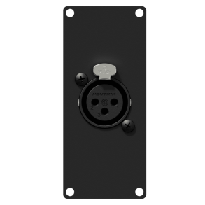 CAYMON CASY121-B CASY 1 space med XLR female to 3-pin terminal block (Sort)