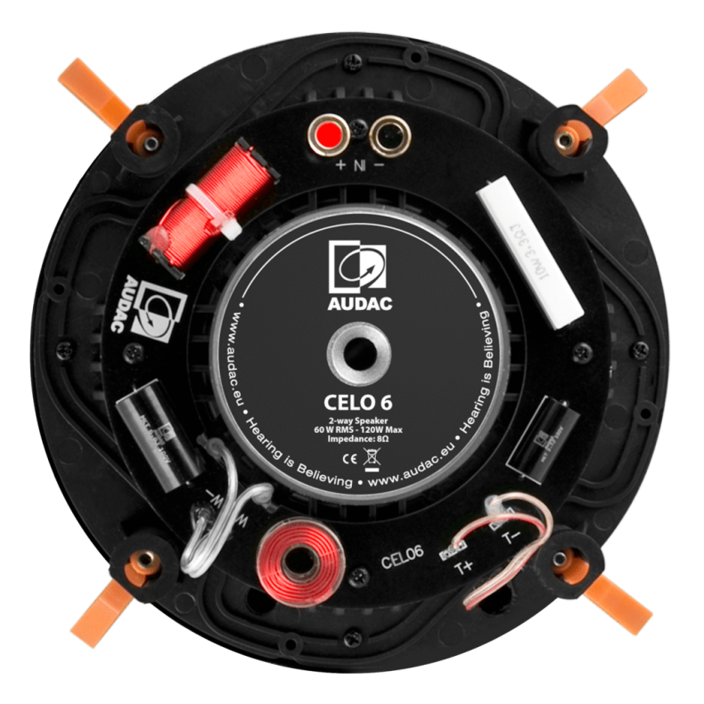 AUDAC CELO6 High-end 6" indbygningshjttaler - 8&Omega; (Hvid)