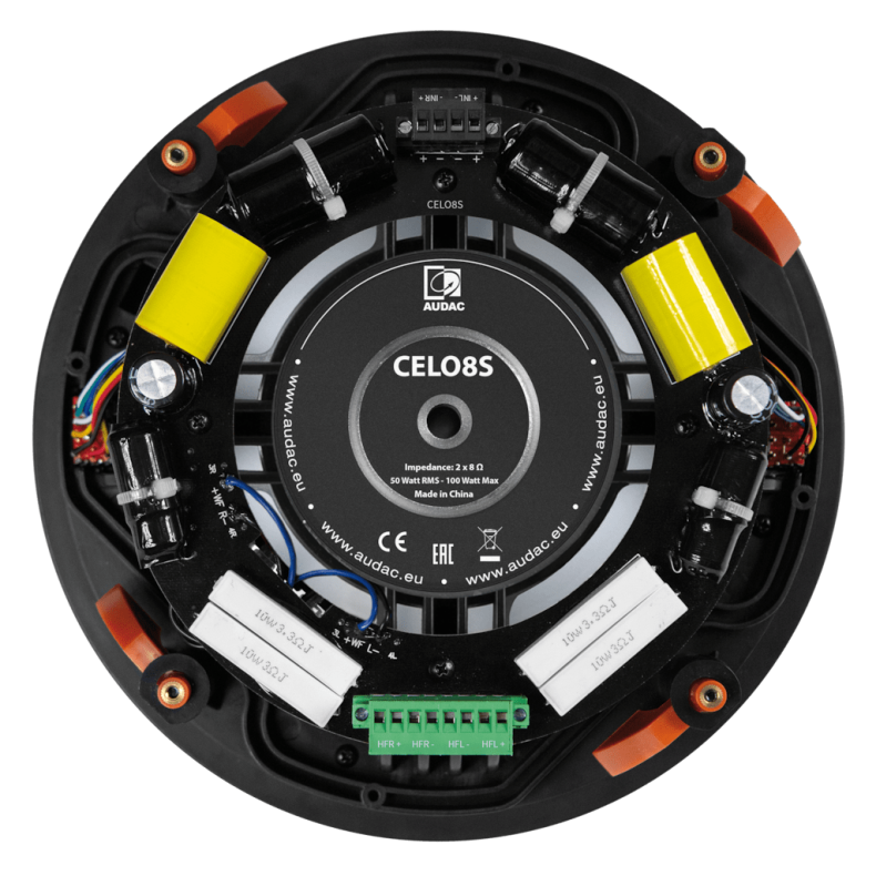 AUDAC CELO8S High-end 8" indbygningssubwoofer (Hvid)