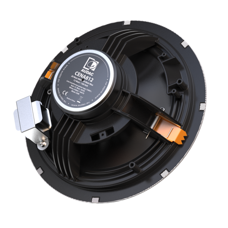 AUDAC CENA812-B SpringFit&#153; 8" ceiling speaker - 8&Omega; &amp; 100V (Sort)