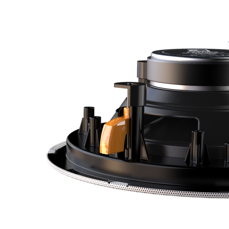 AUDAC CIRA724-W QuickFit&#153; 2-way 6.5" indbygningshjttaler, TwistFix&#153; grill - 8&#8486; &amp; 100V (Hvid)