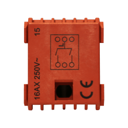 CAYMON CP45SM2-B Switch module - 2 gang momentary contact (Sort)