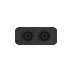 AUDAC CVS102-B Connection plate - 2 x Speakon connector for VIRO5(D) (Sort)