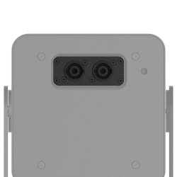 AUDAC CVS102-W Connection plate - 2 x Speakon connector for VIRO5(D) (Hvid)