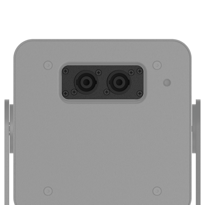 AUDAC CVS102-W Connection plate - 2 x Speakon connector for VIRO5(D) (Hvid)