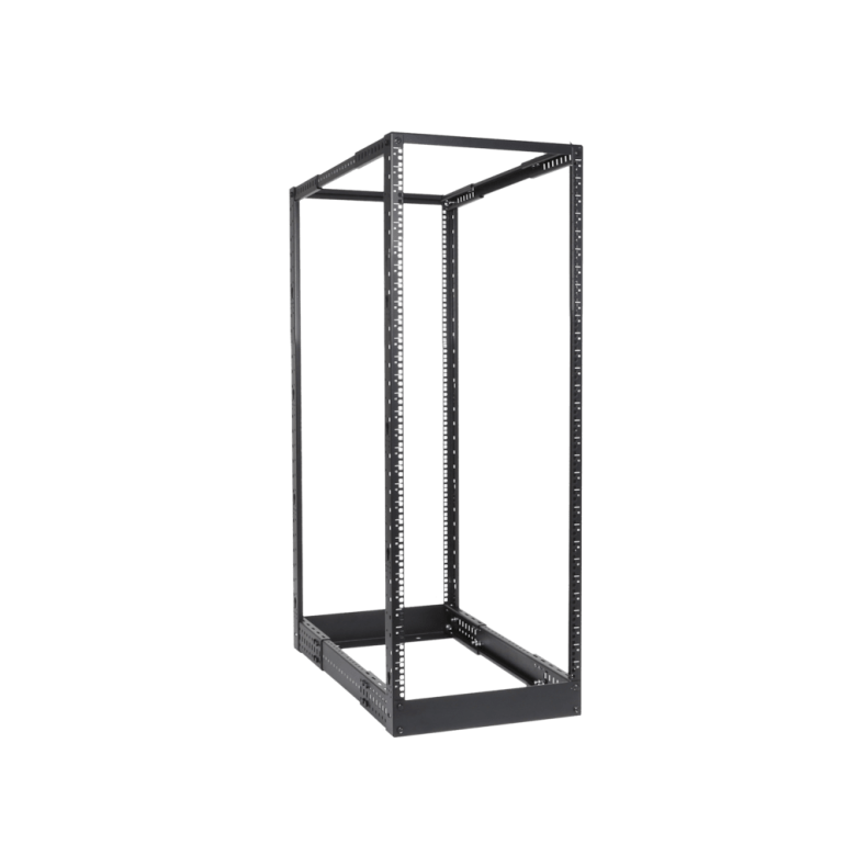 CAYMON DPR932-B 4-post 19" open-frame rack - 32U - 550~1015 mm depth (Sort)