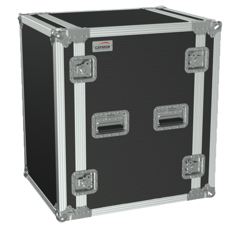 CAYMON FC116-B 19" flightcase - 16HE - 507mm depth (Sort)