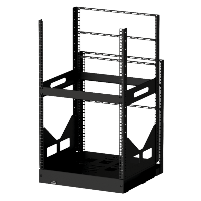 CAYMON GPR418-B 19" slide-out rack - 18U - 420mm depth (Sort)