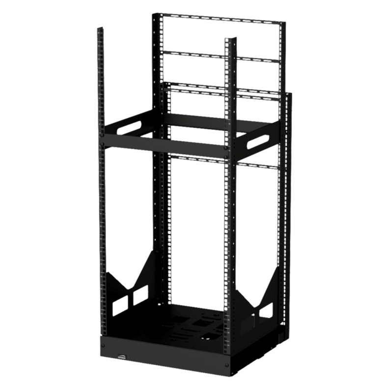 CAYMON GPR424-B 19" slide-out rack - 24U - 420mm depth (Sort)