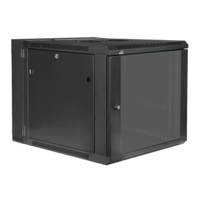 CAYMON HPR509-B Double section 19” wall mountable rack - 9U - 550mm depth (Sort)