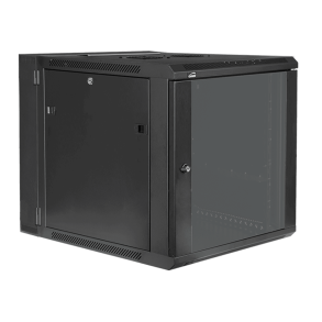 CAYMON HPR512-B Double section 19” wall mountable rack - 12U - 550mm depth (Sort)