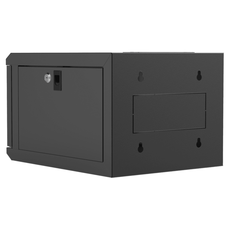 CAYMON NPR404-B Wall mounted 9.5" / 10.5" kabinet - 4U - 420mm depth (Sort)