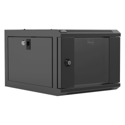 CAYMON NPR404-B Wall mounted 9.5" / 10.5" kabinet - 4U - 420mm depth (Sort)