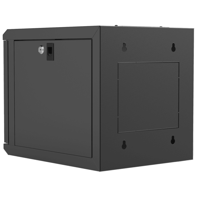 CAYMON NPR406-B Wall mounted 9.5" / 10.5" kabinet - 6U - 420mm depth (Sort)
