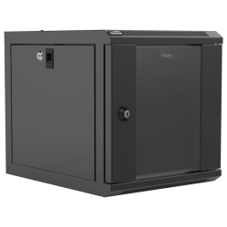 CAYMON NPR406-B Wall mounted 9.5" / 10.5" kabinet - 6U - 420mm depth (Sort)