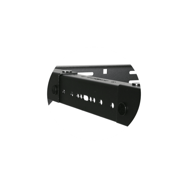 CAYMON OPR309A-B 19" in depth Justerbart open frame rack - 9U - 300 ~ 450mm (Sort)