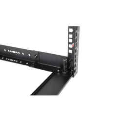 CAYMON OPR309A-B 19" in depth Justerbart open frame rack - 9U - 300 ~ 450mm (Sort)