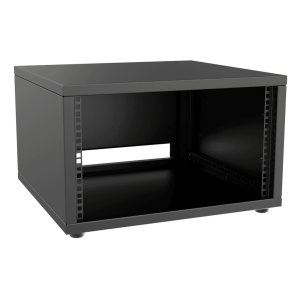 CAYMON PR206-B 19” rack kabinet - 6U - 500mm depth (Sort)