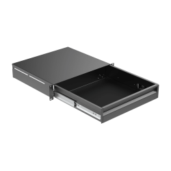 CAYMON RD220-B 19" rackskuffe - (2U) (Sort)