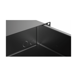 CAYMON RD220L-B 19" rackskuffe - (2U) (Sort) - med ls