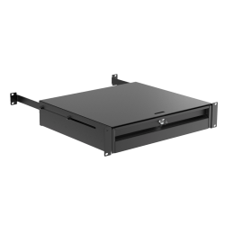 CAYMON RD2S-B stttebeslag til RDx20 series rackskuffer (Sort) - St