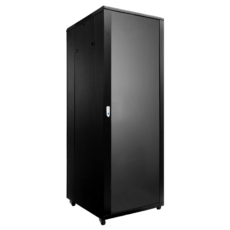 CAYMON SPR8842-B 19" rack kabinet - 42U - 800mm W x 800mm D (Sort) - 800mm width