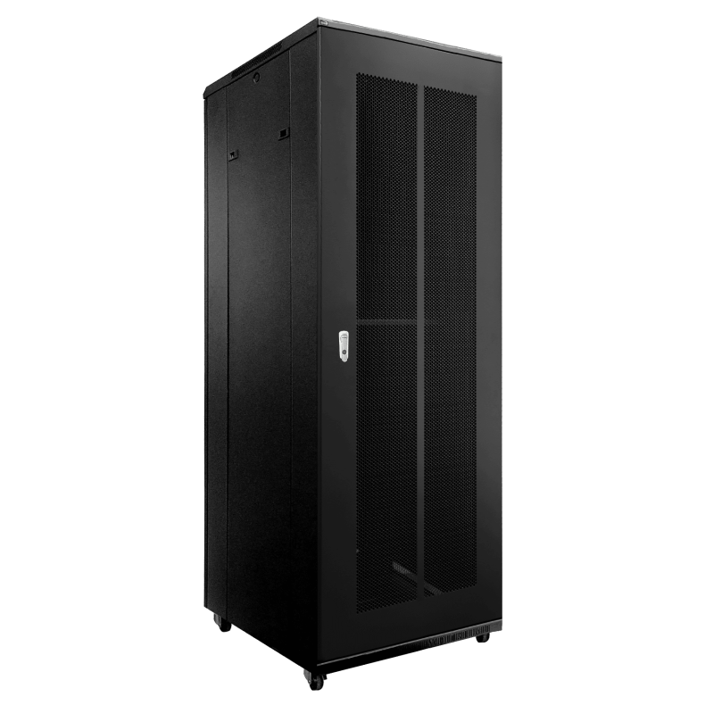 CAYMON SPR8842GG-B 19" rack kabinet - 42U - 800mm W x 800mm D - Grill front &amp; rear door