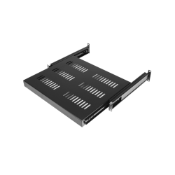 CAYMON SS160-B Sliding shelf til 19" rack kabinet (Sort)