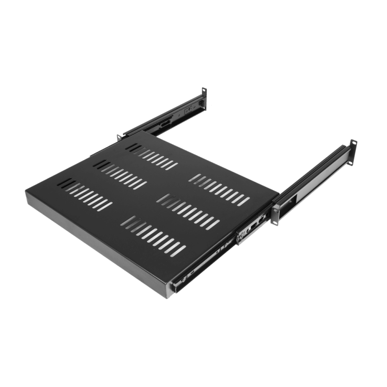 CAYMON SS160-B Sliding shelf til 19" rack kabinet (Sort)