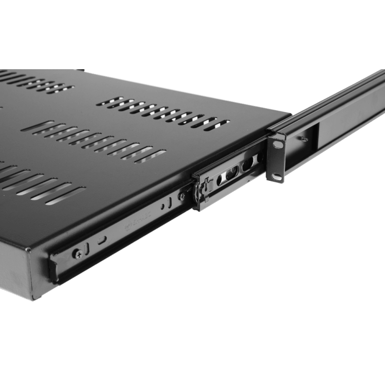CAYMON SS160-B Sliding shelf til 19" rack kabinet (Sort)