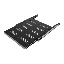CAYMON SS180-B Sliding shelf til 19" rack cabinet (Sort)