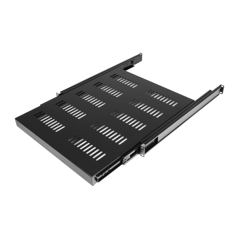 CAYMON SS180-B Sliding shelf til 19" rack cabinet (Sort)