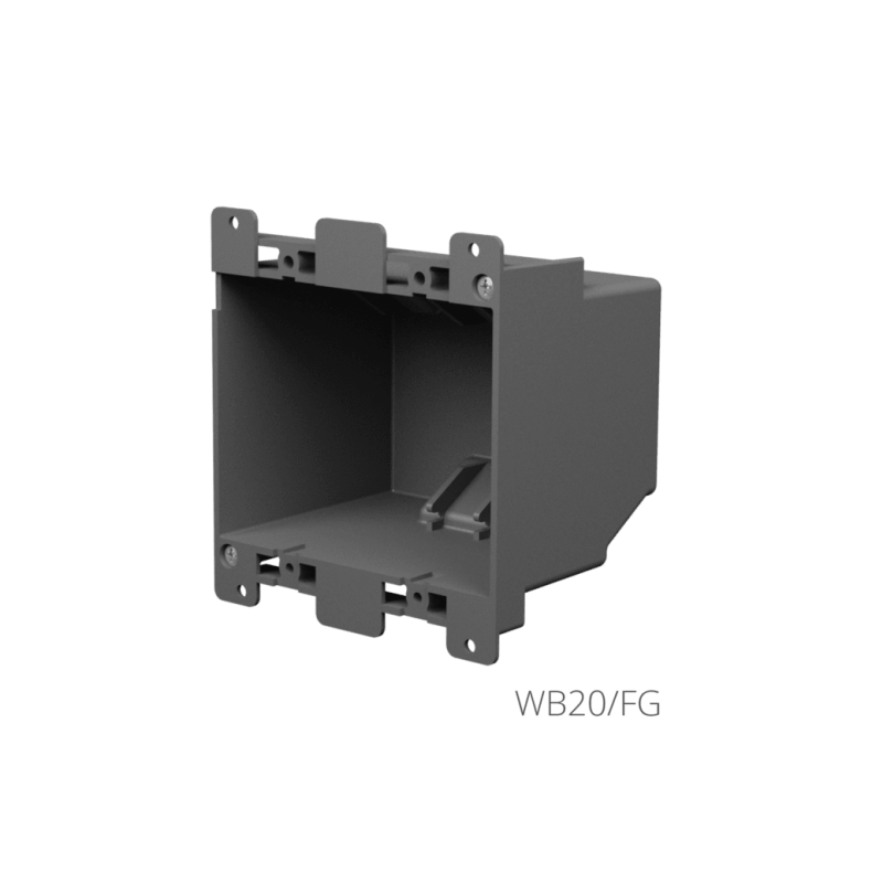 CAYMON CASY052-B CASY in-wall frame - 2 space In-wall frame - (Sort)