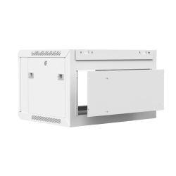 CAYMON WPR406R-W 19&#148; wall mount rack - 6U - 450mm depth - Removable back (Hvid)