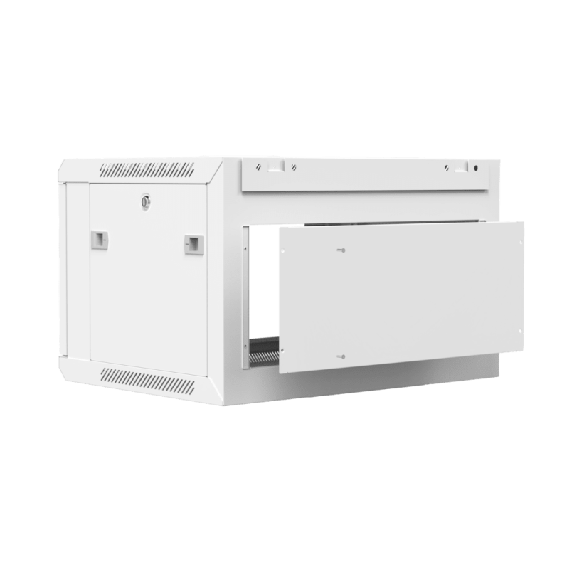 CAYMON WPR406R-W 19&#148; wall mount rack - 6U - 450mm depth - Removable back (Hvid)