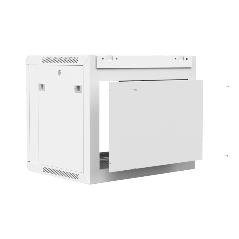 CAYMON WPR409R-W 19&#148; wall mount rack - 9U - 450mm depth - Removable back (Hvid)